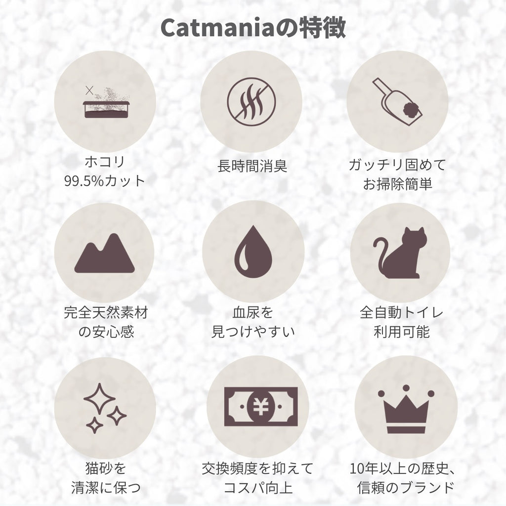 Catmania 猫砂 トイレ砂 鉱物 鉱物系 固まる 白い猫砂 ターキッシュホワイトの猫砂 5L(4.25kg)×4個セット (カーボン粒子入り×4)