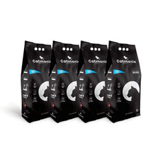 【定期便あり】Catmania 猫砂  鉱物系 ターキッシュホワイトの猫砂 7L大容量パック(5.95kg)×4個セット (カーボン粒子入り×4)