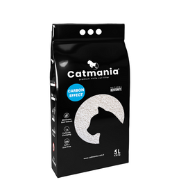 Catmania 猫砂 トイレ砂 鉱物 鉱物系 固まる 白い猫砂 ターキッシュホワイトの猫砂 5L(4.25kg)×1個 お試し用商品 (カーボン粒子入り×1)