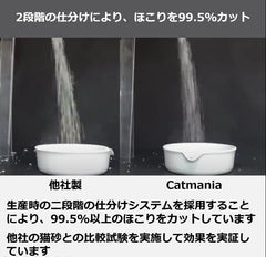 Catmania 猫砂 トイレ砂 鉱物 鉱物系 固まる 白い猫砂 ターキッシュホワイトの猫砂 5L(4.25kg)×4個セット (カーボン粒子入り×3 + ベビーパウダー×1)
